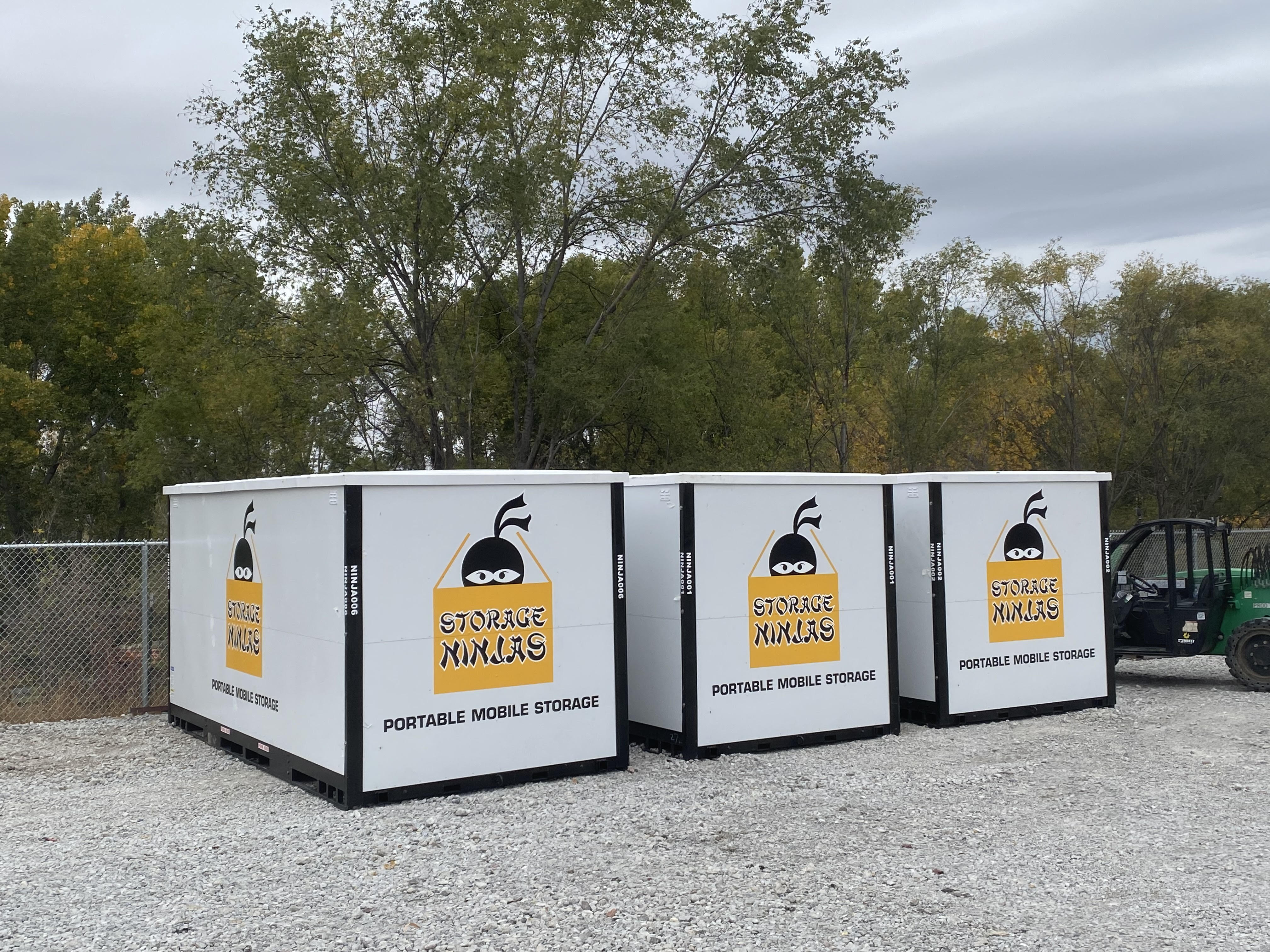 Storage Ninjas Ashland brings Portable Storage Units to the storage facility for mobile storage solutions.